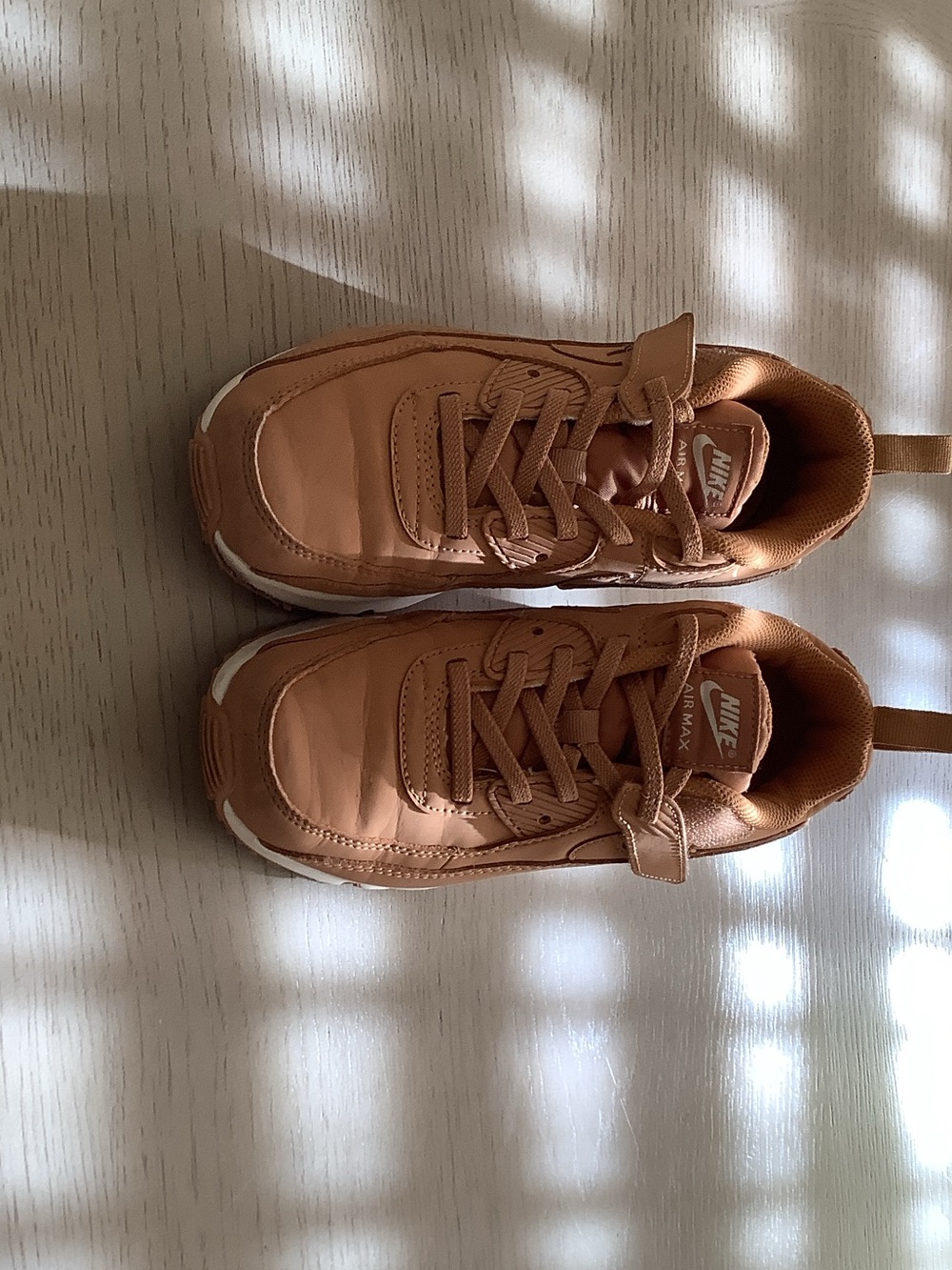 Nike Kids' Tan/Brown Sneakers with White Sole